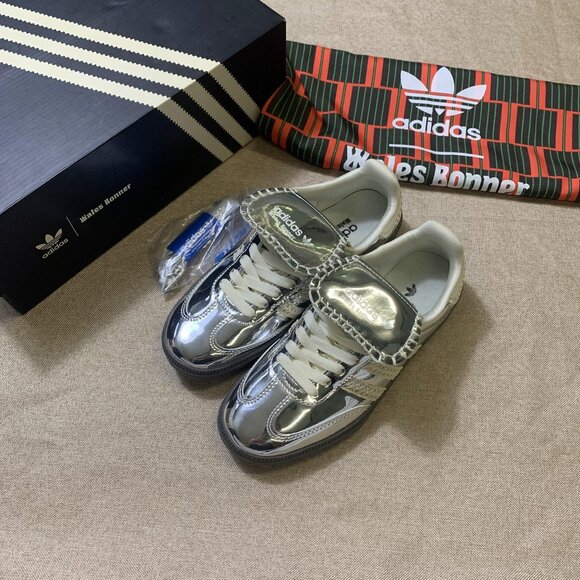 Adidas Samba x Wales Bonner Silver Metallic - Picture 1 of 8